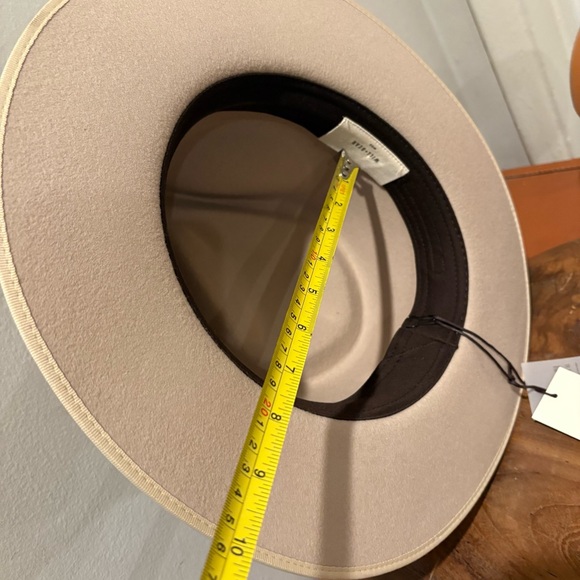 Will + Bear Calloway Cream White Felt Fedora Wool Sun Hat Brand New NWT Size Med - Picture 13 of 14